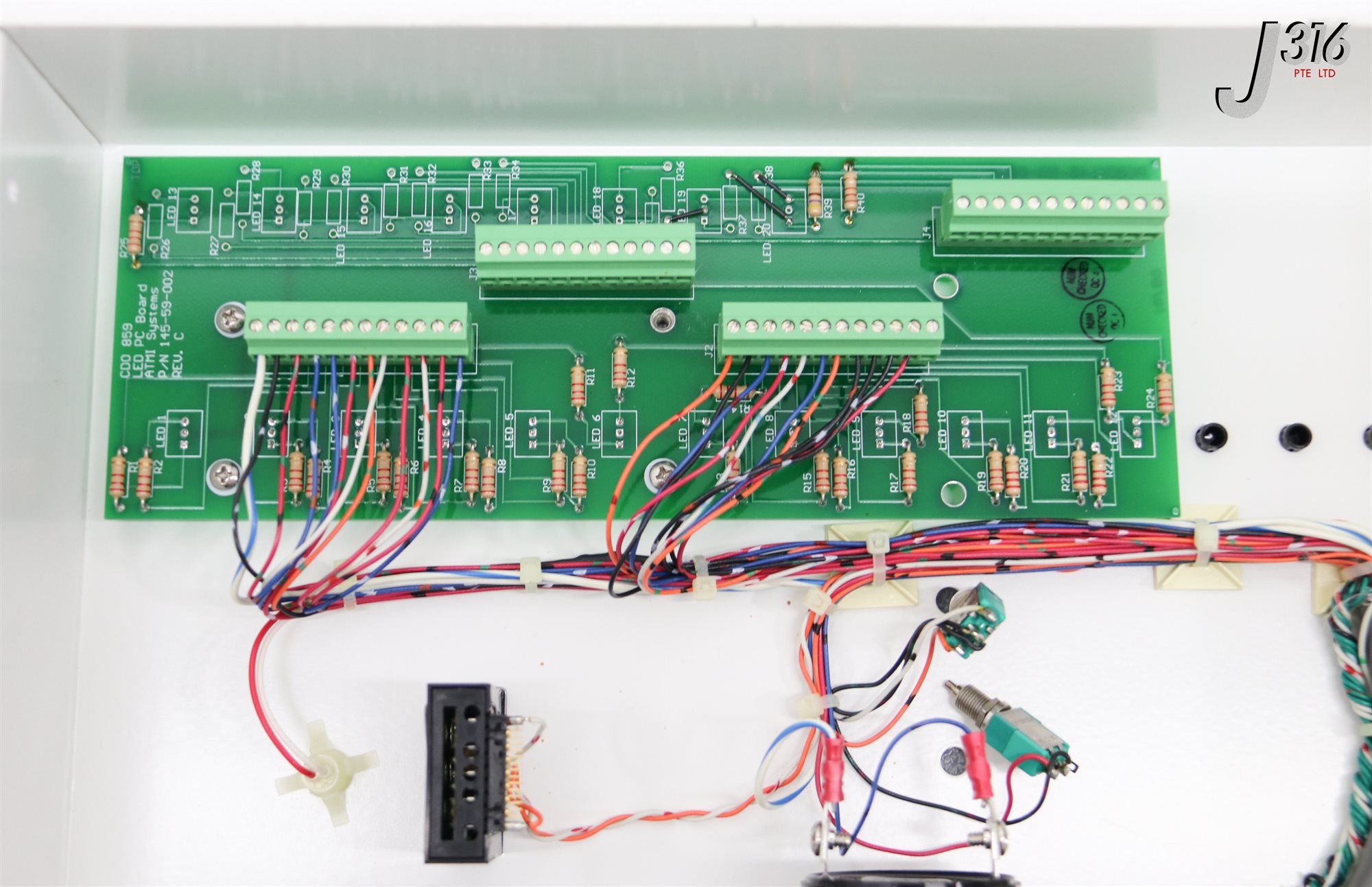 専用❹ 39545 ATMI STATUS DISPLAY PANEL USING ATMI LED BD, 075-10702-00